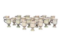 A Set of Twenty-One MacKenzie-Childs MacLachlan Ceramic Mugs