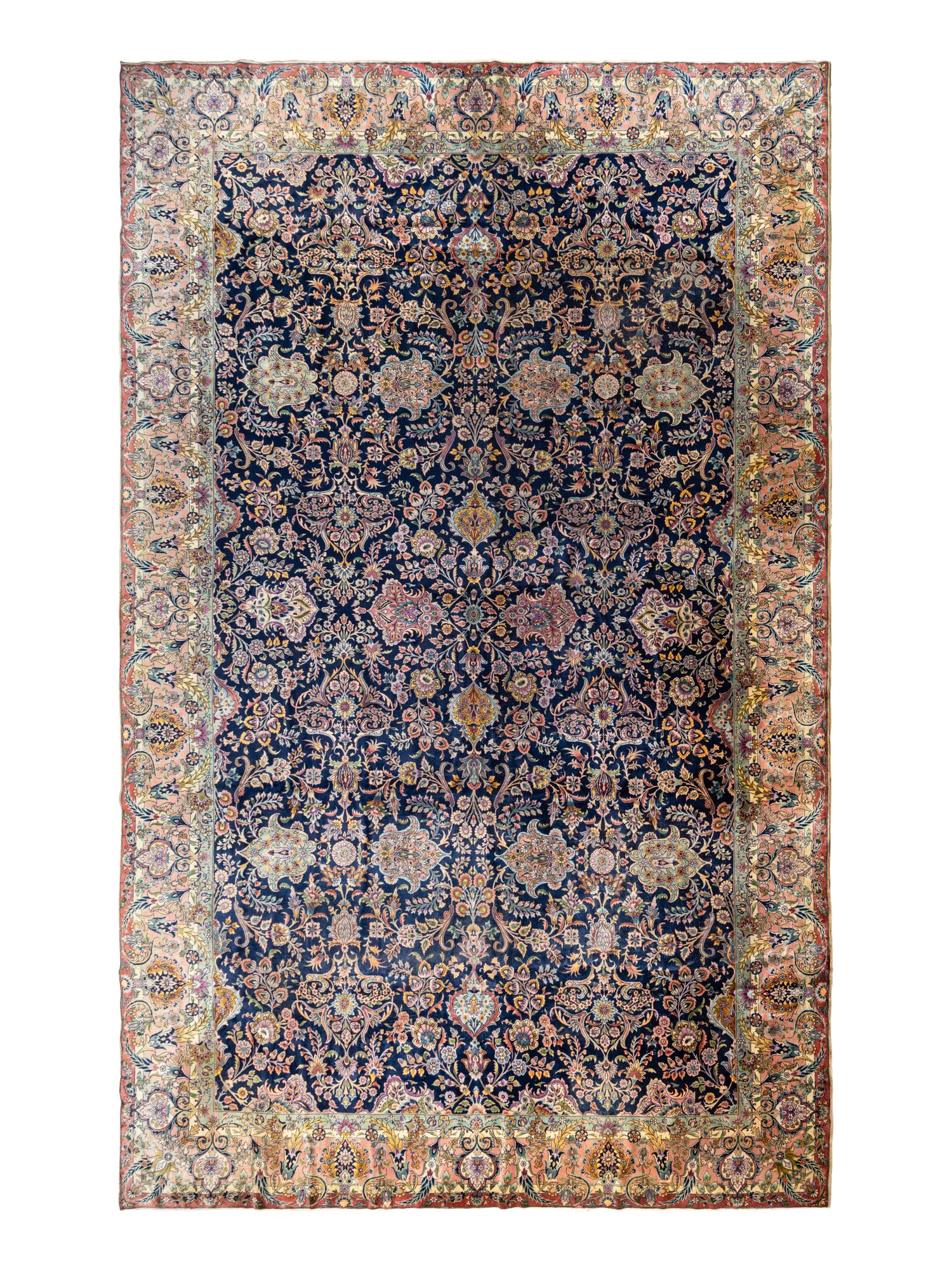 A Kirman Wool Rug