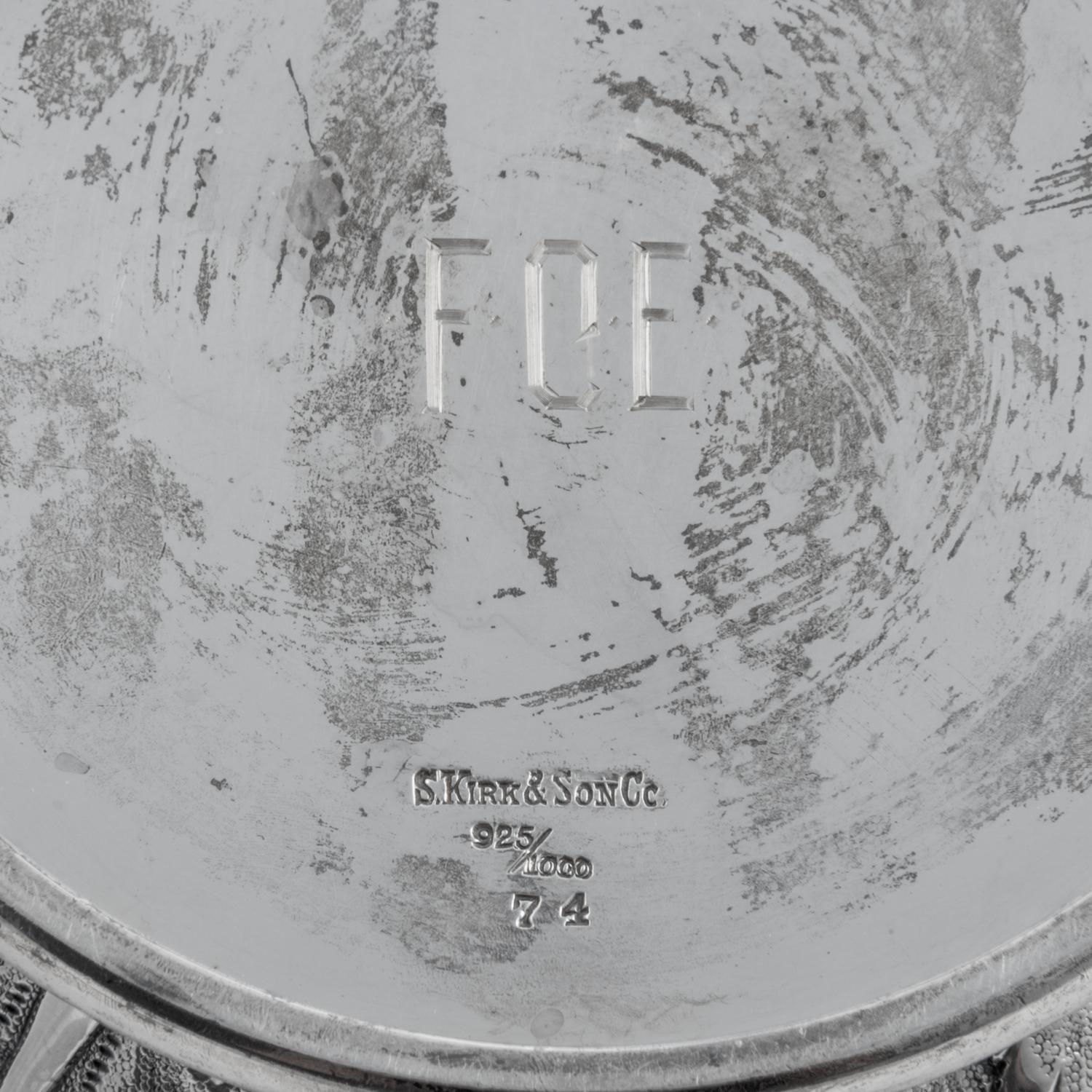 An American Silver Repoussé Six-Piece Tea and Coffee Service