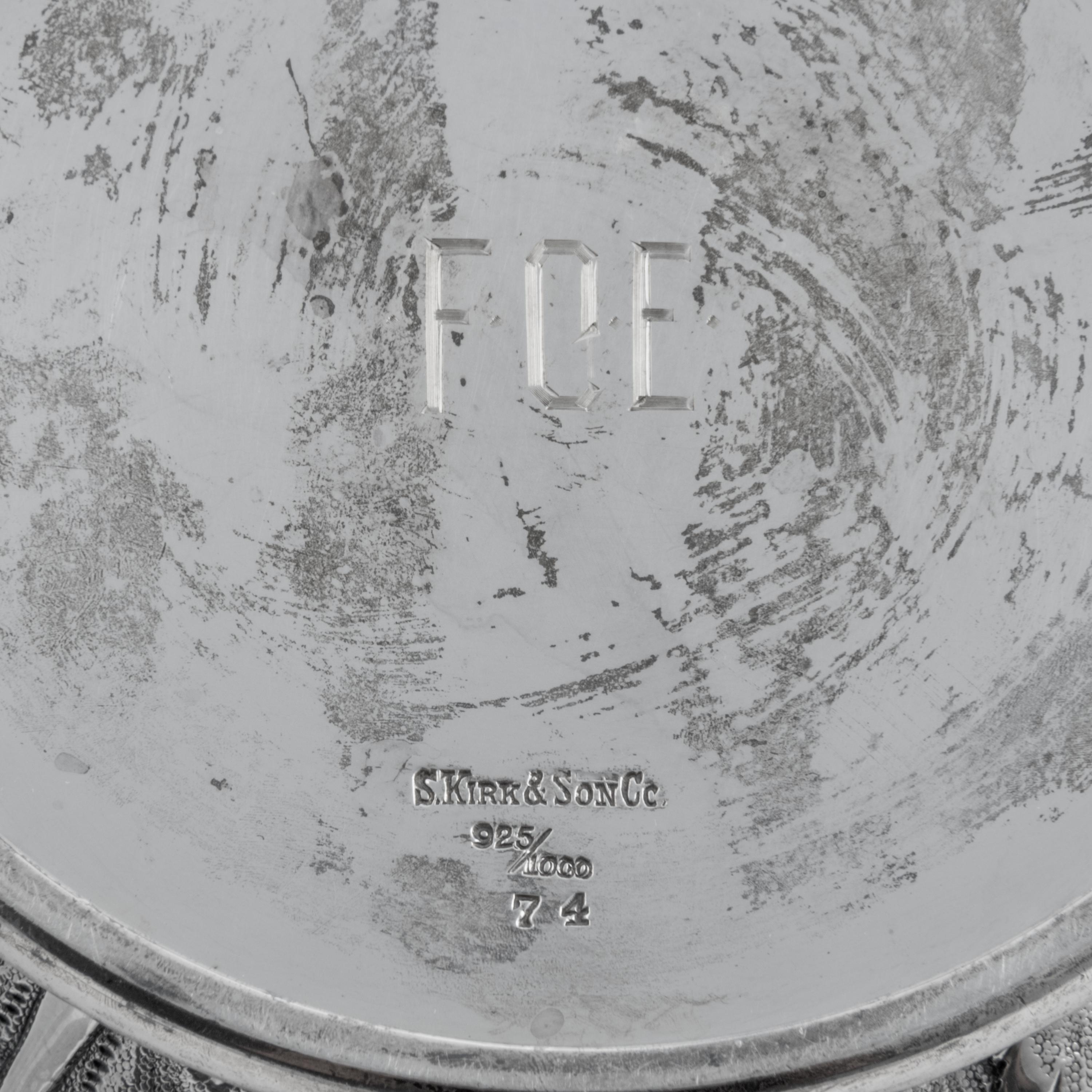 An American Silver Repoussé Six-Piece Tea and Coffee Service