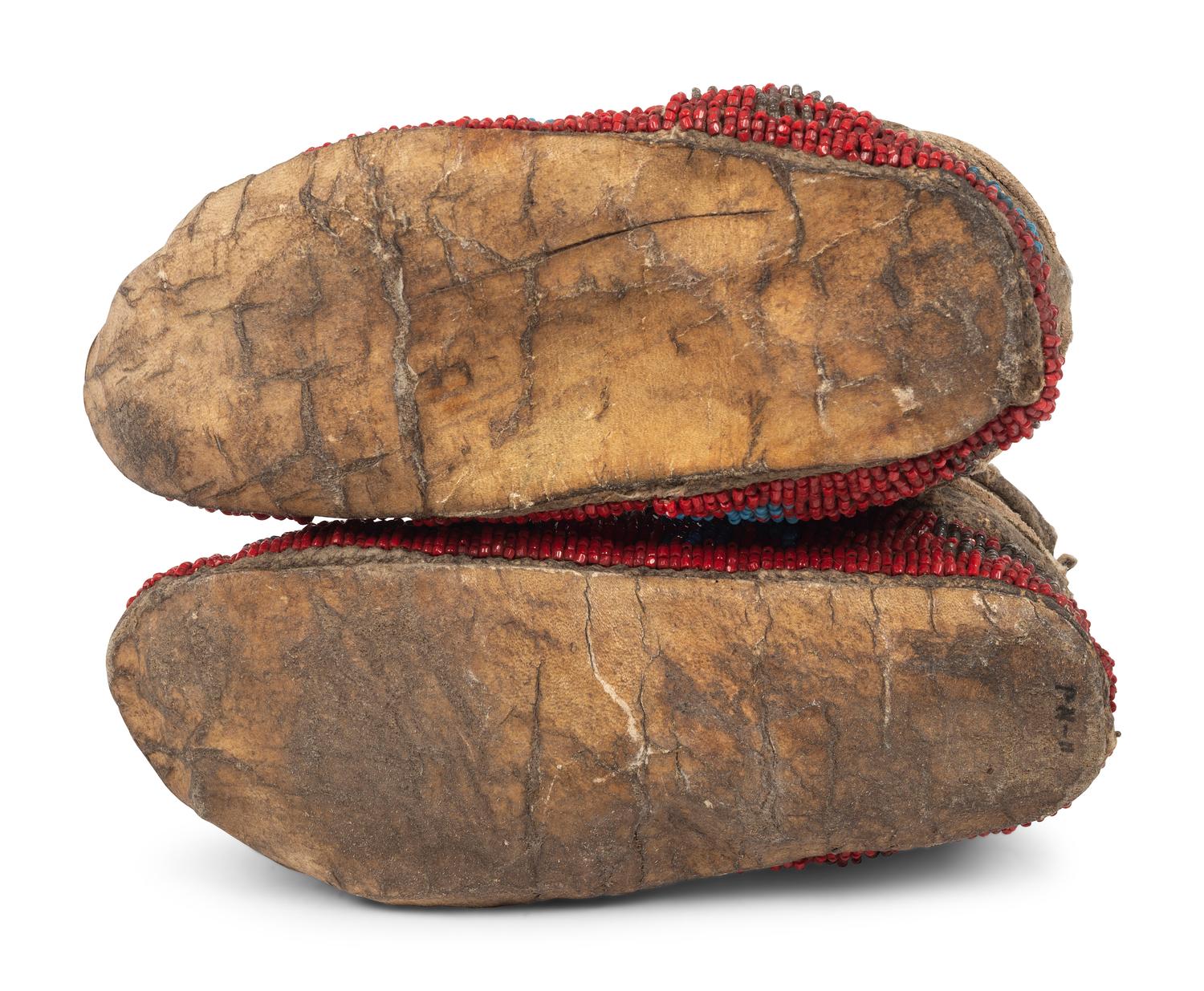 Sioux Beaded Hide Moccasins