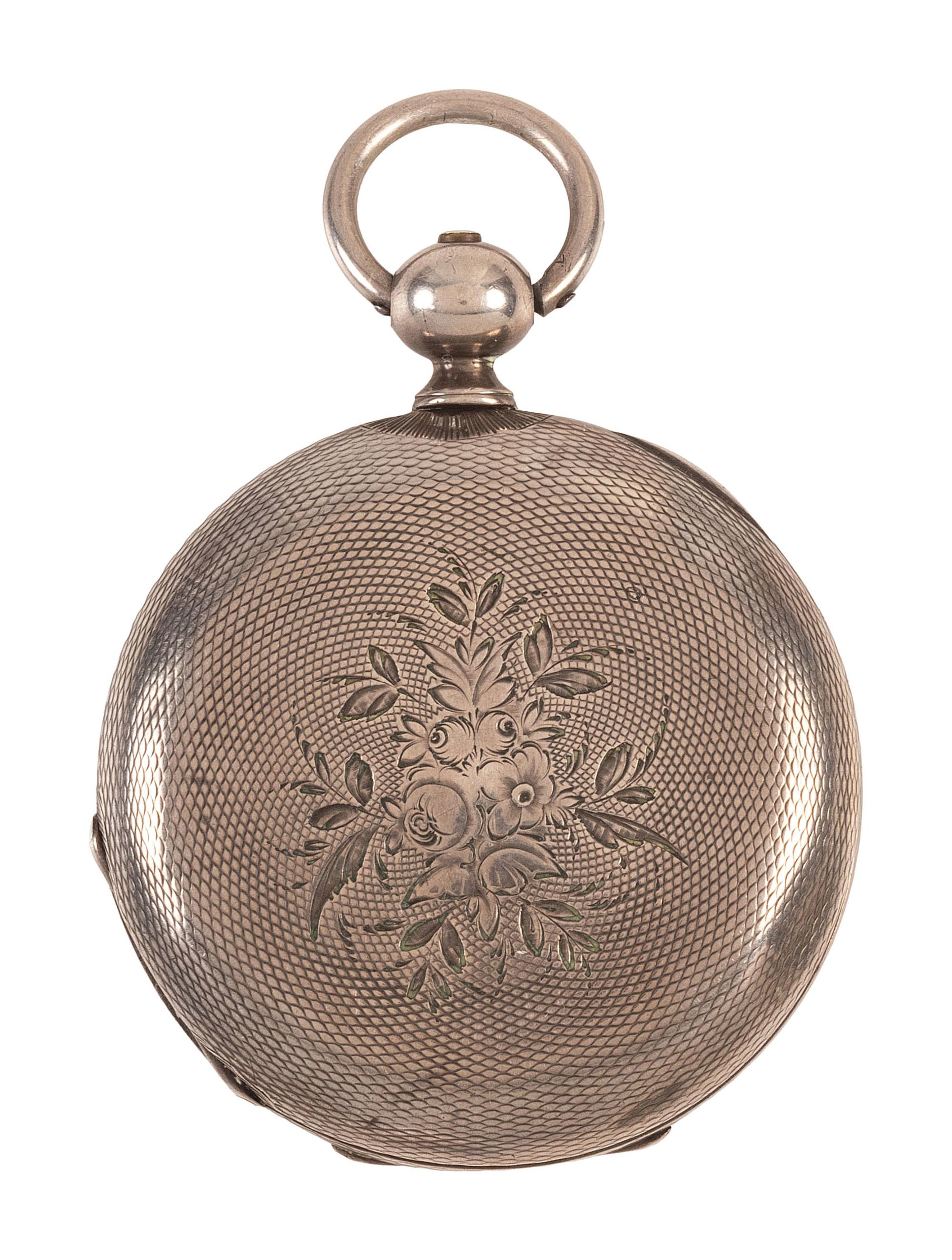 [CIVIL WAR]. Presentation watch engraved to Major Jeremiah A. Sullivan, 13th NY Infantry & 1st NY Veteran Cavalry, KIA at Cabletown, WV, with CDV in uniform.