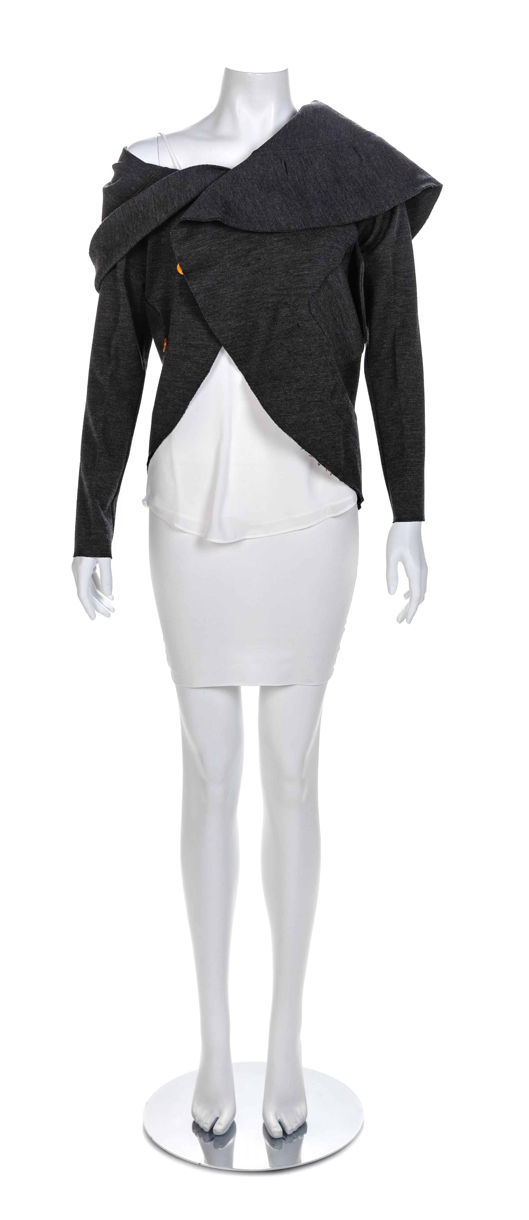 Comme des Garçons Grey Circle Knit Jacket, F/W 2002