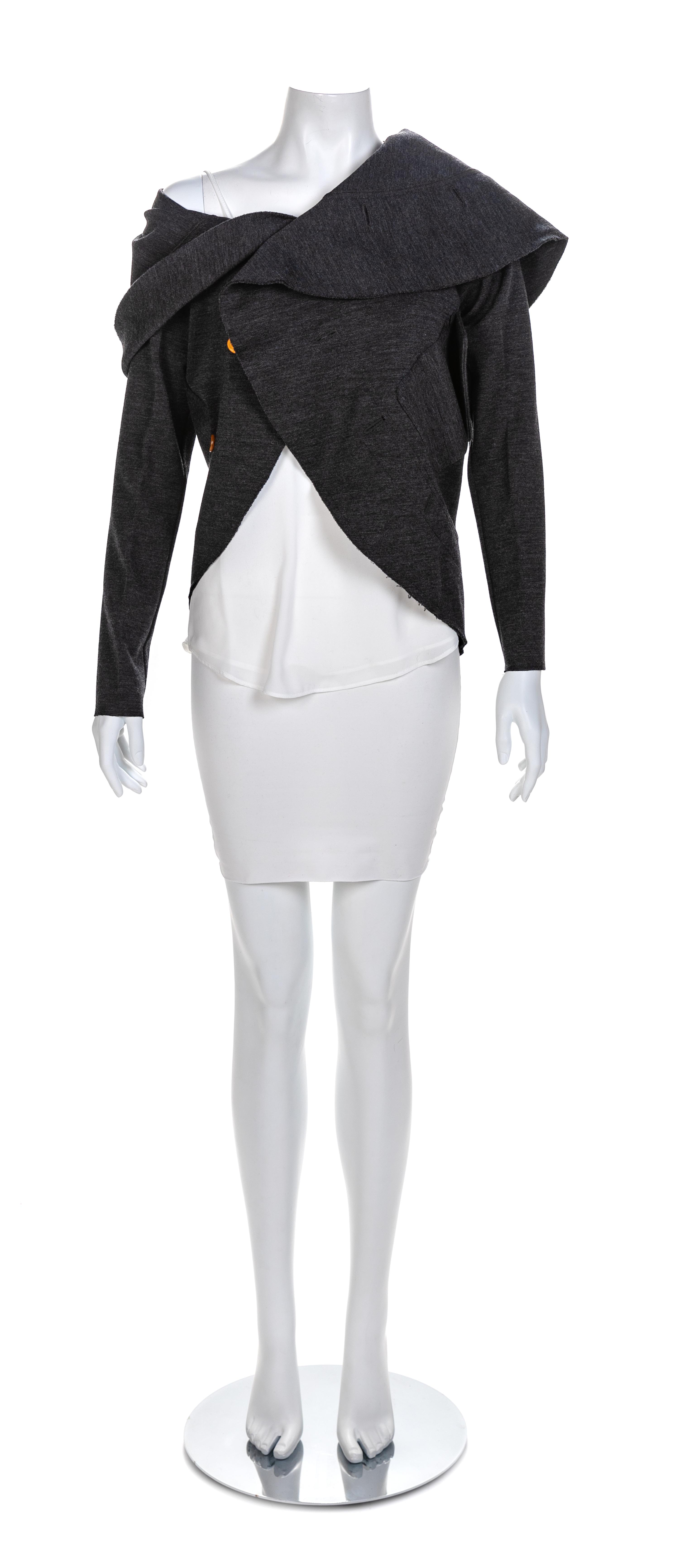 Comme des Garçons Grey Circle Knit Jacket, F/W 2002