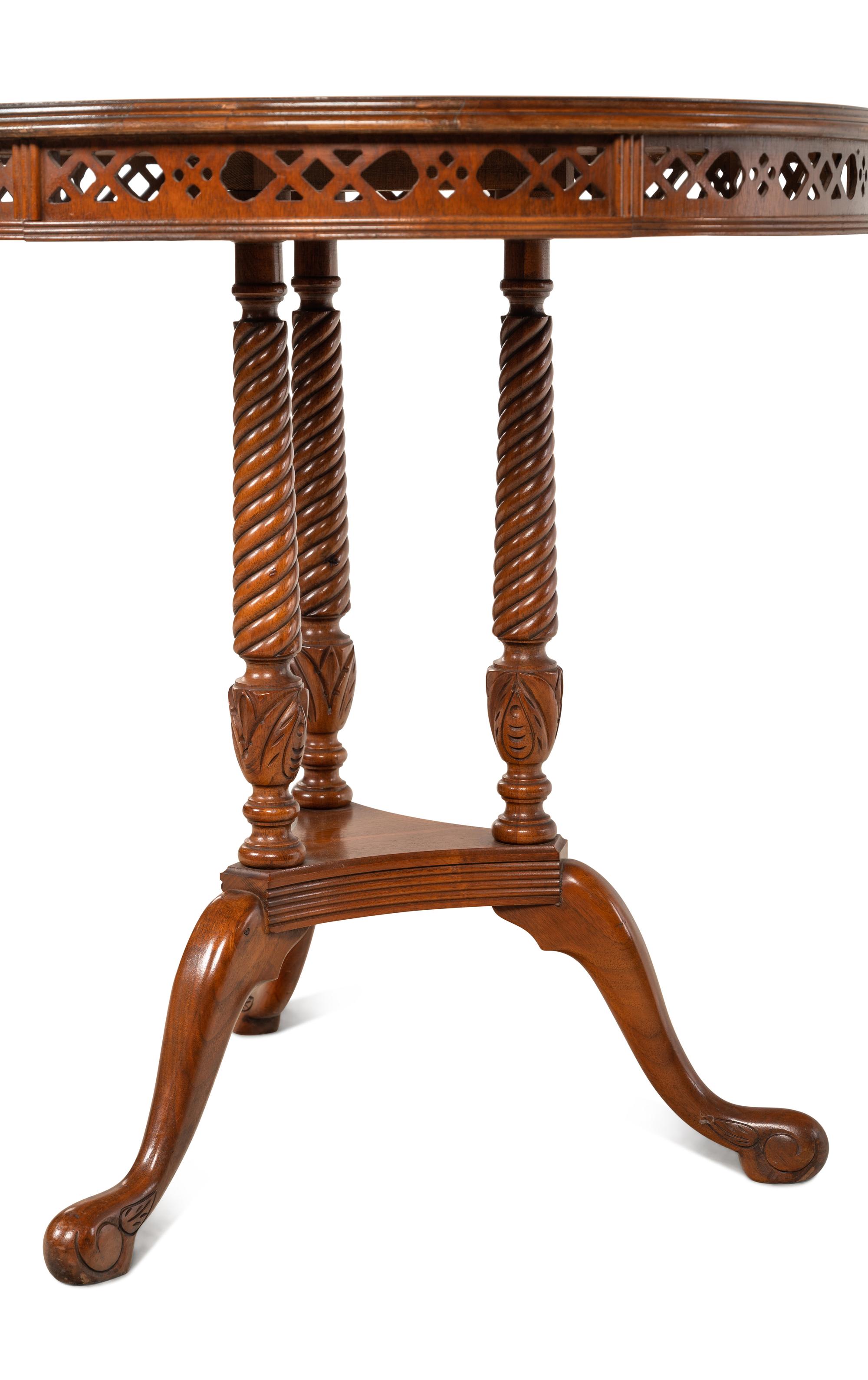 A Continental Walnut Occasional Table