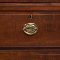 A Chippendale Inlaid Mahogany Linen Press