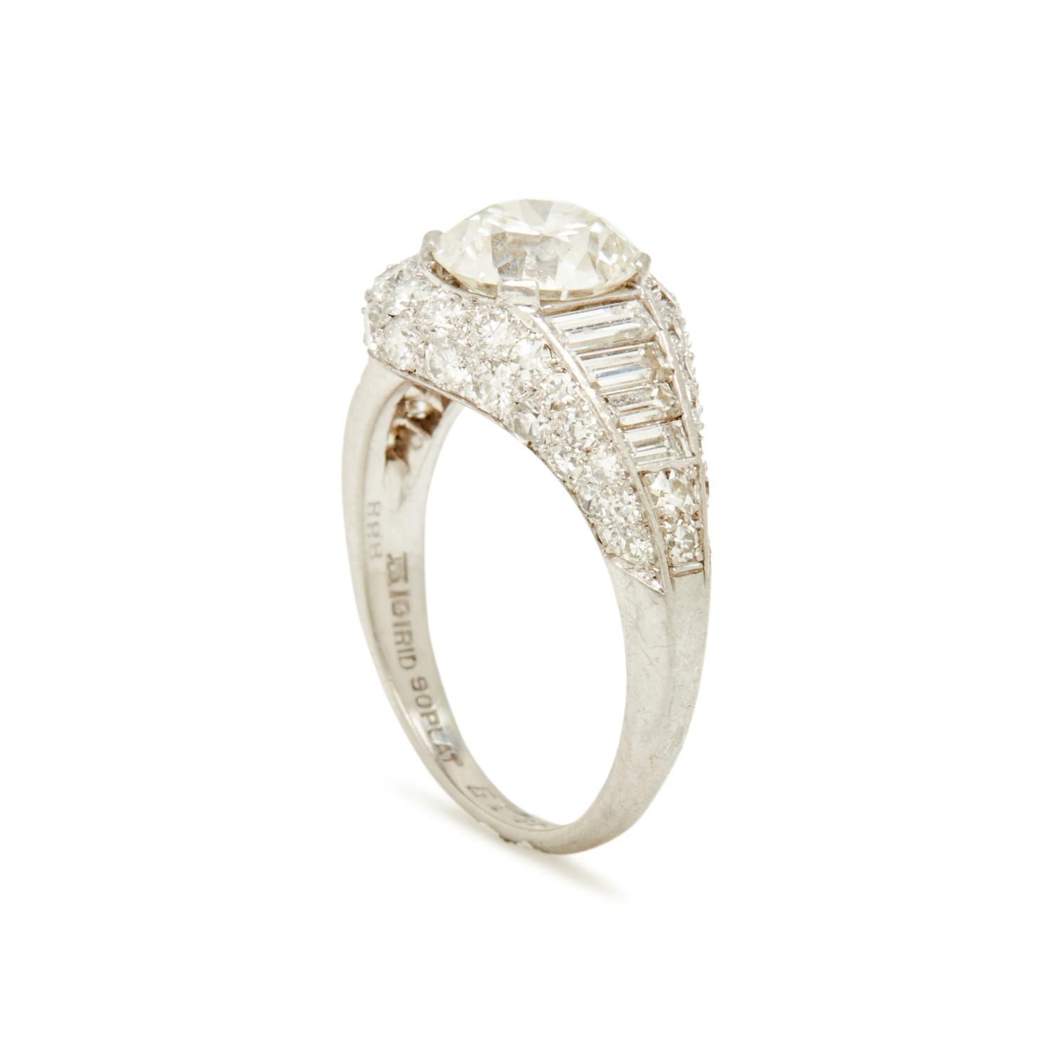 BAILEY, BANKS, AND BIDDLE, PLATINUM AND DIAMOND RING