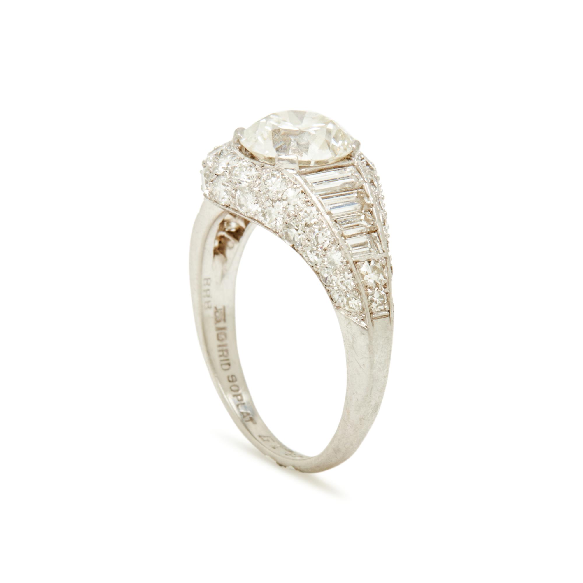 BAILEY, BANKS, AND BIDDLE, PLATINUM AND DIAMOND RING
