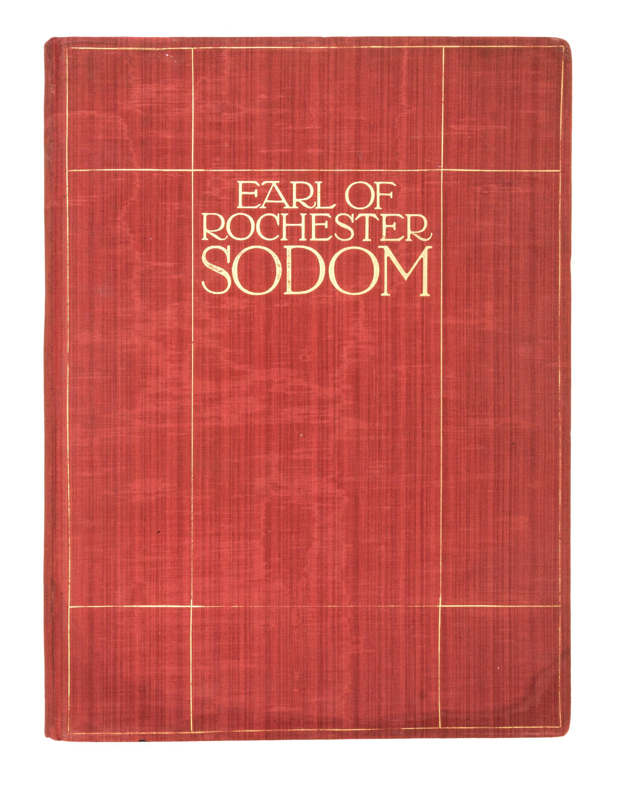 (KLINGER, JULIUS) ROCHESTER, JOHN WILMOT, Earl of. Sodom: ein spiel. Leipzig, 1909. Limited.