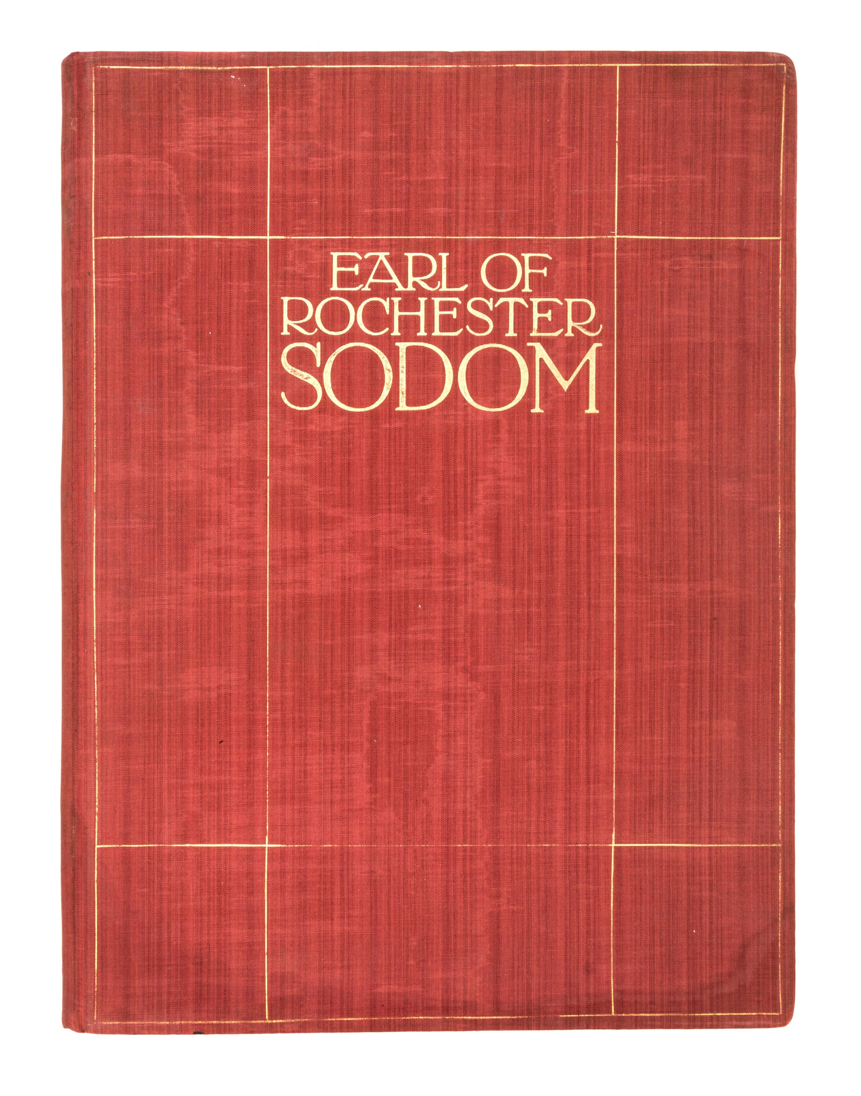 (KLINGER, JULIUS) ROCHESTER, JOHN WILMOT, Earl of. Sodom: ein spiel. Leipzig, 1909. Limited.