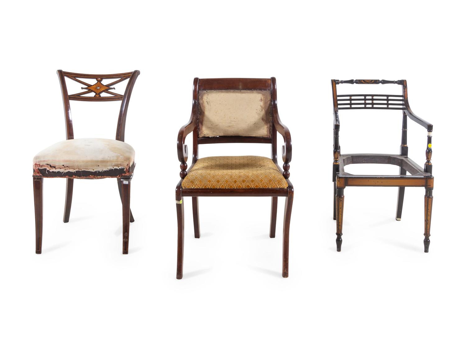 Three English Chairs