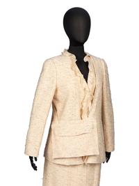 Chanel, Eyelash Tweed Skirt Suit & Matching Bag