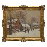 Edward Willis Redfield (American, 1869-1965) — Winter on the Farm (Farbotnik Farm) , c. 1935-1940