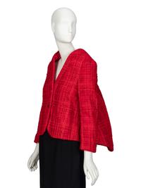 Thom Browne, Sculptural Red Tweed Jacket