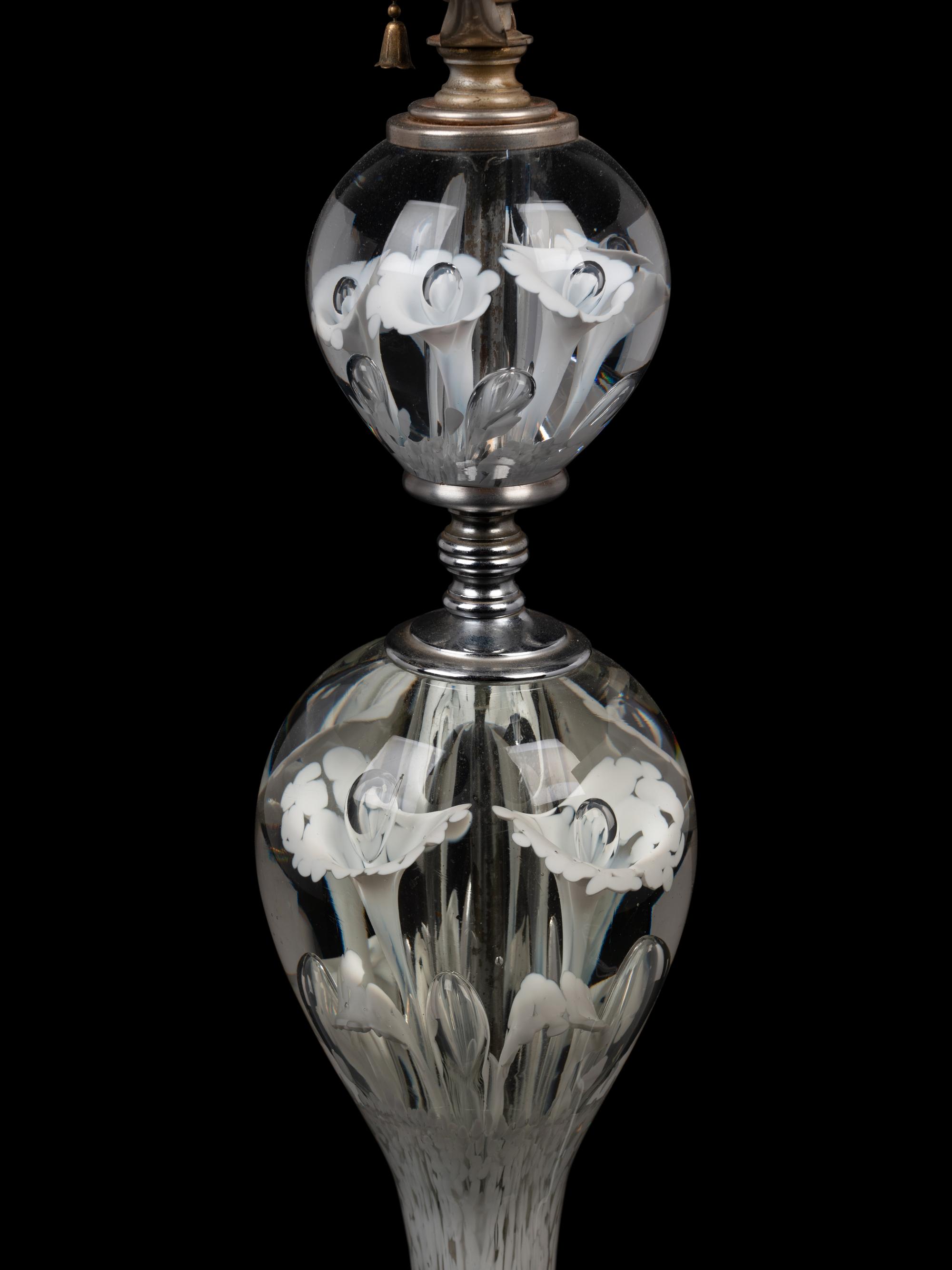 A Pair of St. Clair Paperweight Table Lamps