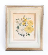 A Collection of Framed Botanical Prints Height of first pair 9 3/4 x width 7 3/4 inches.