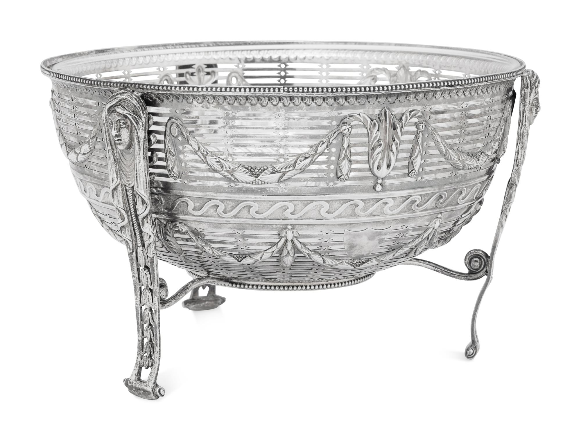 A Victorian Silver Fruit Basket