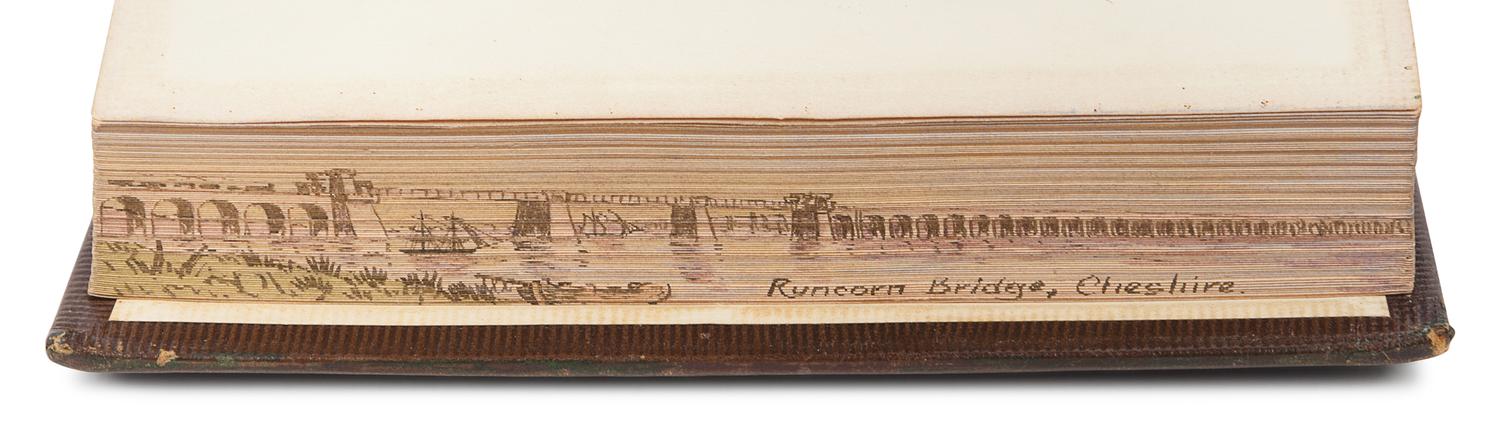 [FORE-EDGE PAINTINGS]. BAYNES, R. H. Lyra Anglicana: Hymns and Sacred Songs. London: Houlston & Wright, 1864.