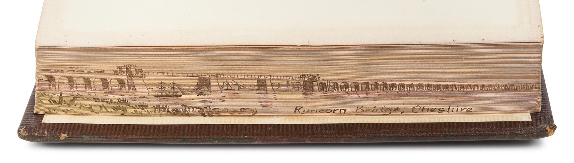 [FORE-EDGE PAINTINGS]. BAYNES, R. H. Lyra Anglicana: Hymns and Sacred Songs. London: Houlston & Wright, 1864.