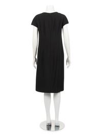 Christian Dior Haute Couture Two-Piece Ensemble: Cap Sleeve Shift Dress and Scalloped Banded Taffeta Coat, Spring/Summer 2012