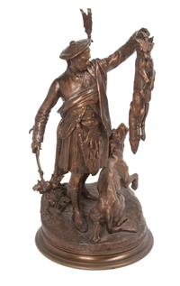A French Bronze Figure Height 21 1/2 inches. — AFTER PIERRE JULES MENE (1810-1879)