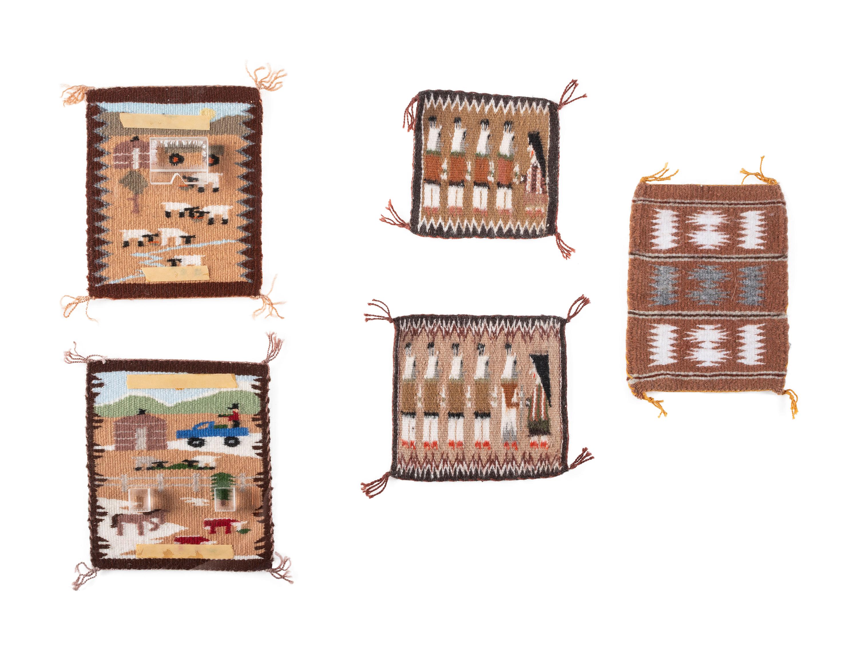 Collection of Navajo Miniature Pictorial Samplers