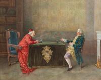 Jehan Georges Vibert, (French, 1840-1902), Cardinal and Companion