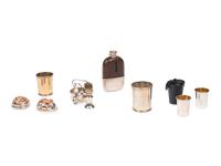 A Group of Seven Silver and Silver-Mounted Articles
