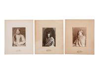 [NATIVE AMERICANS]. MOON, Carl (1879-1948). A group of 4 photographs of male and female Native American subjects.