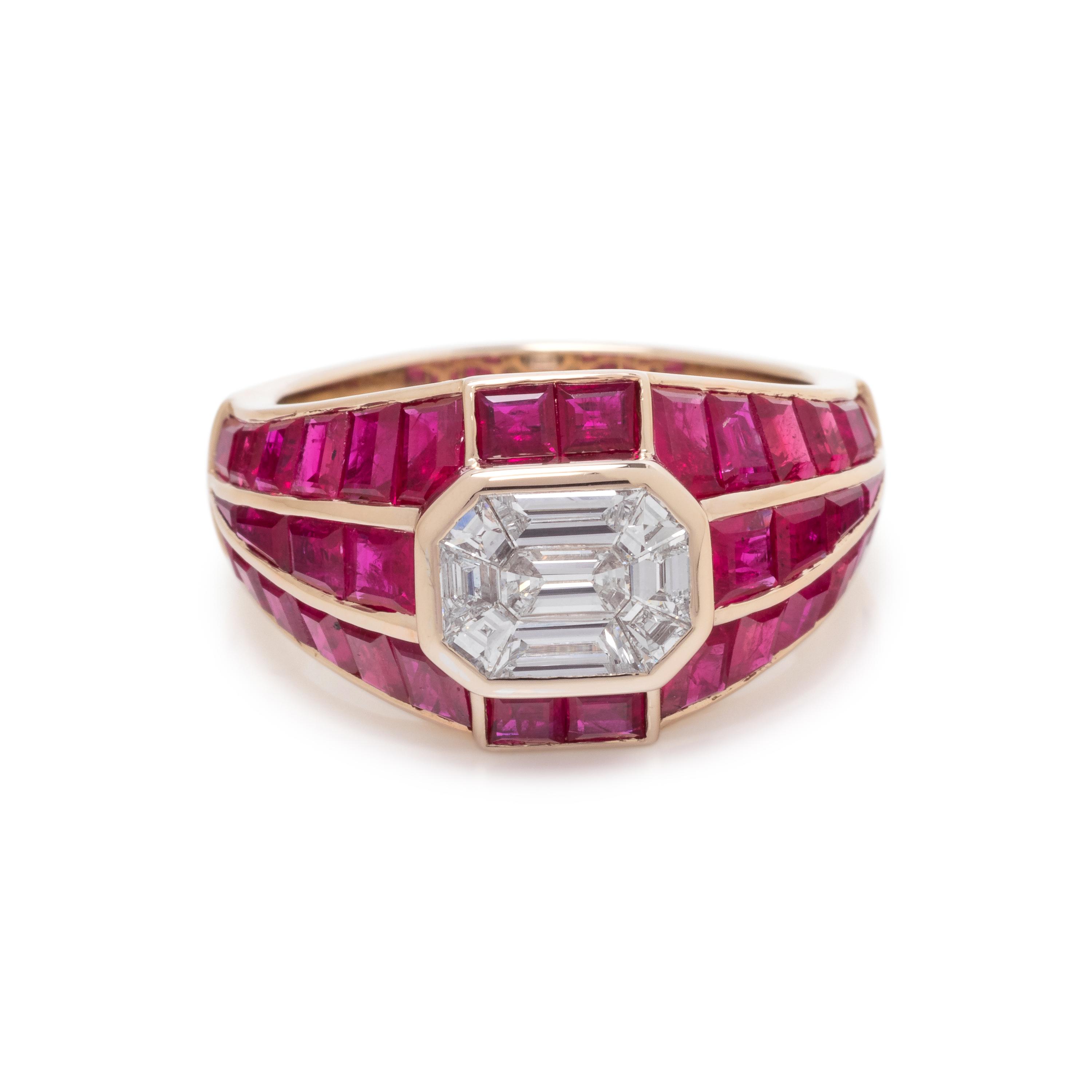 DIAMOND AND RUBY RING
