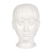 An Italian White Glazed Janiform Bust