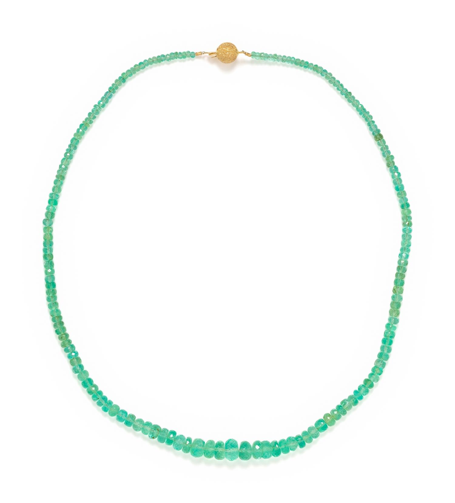 EMERALD BEAD NECKLACE