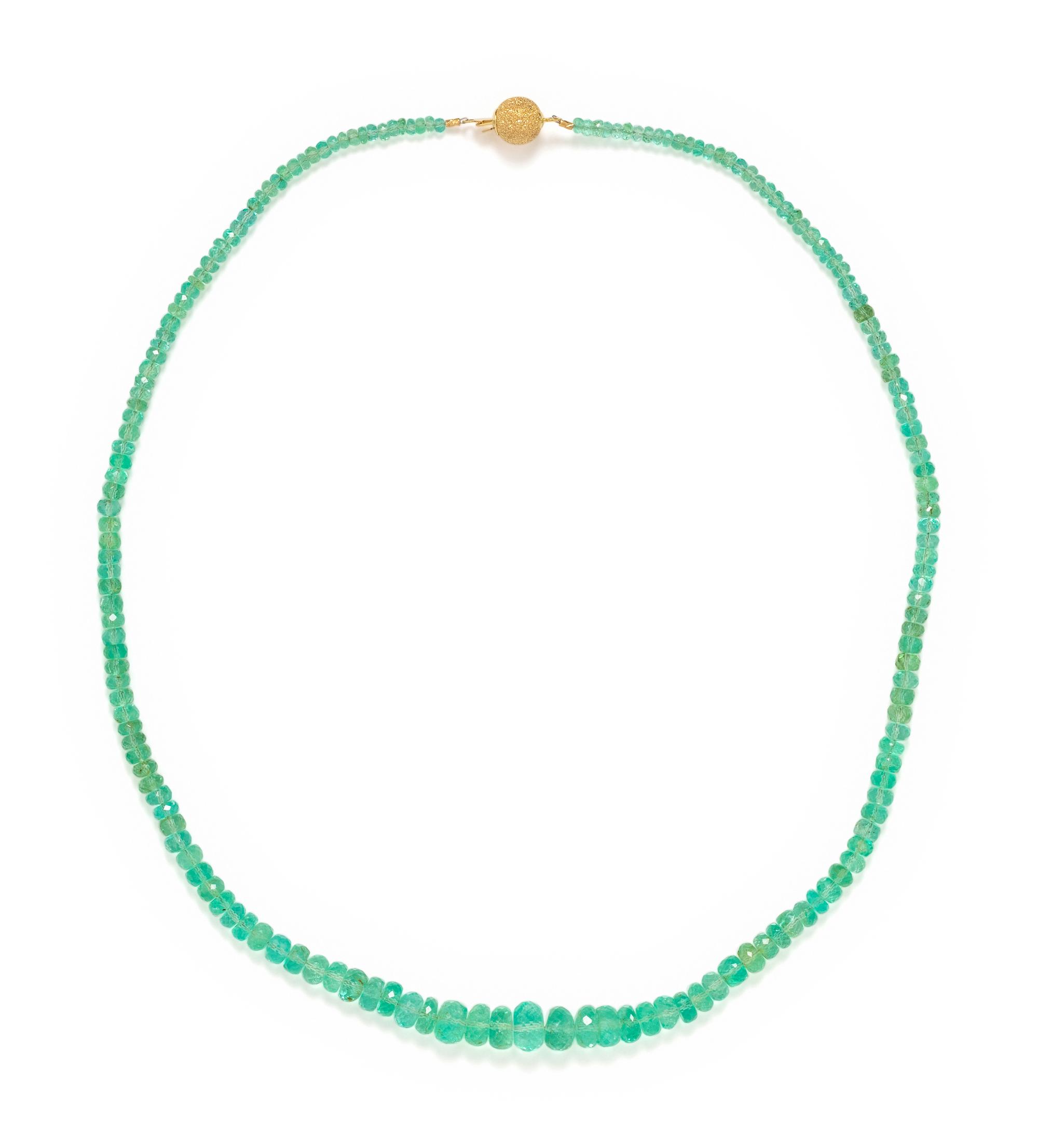 EMERALD BEAD NECKLACE