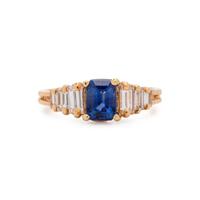SAPPHIRE AND DIAMOND RING