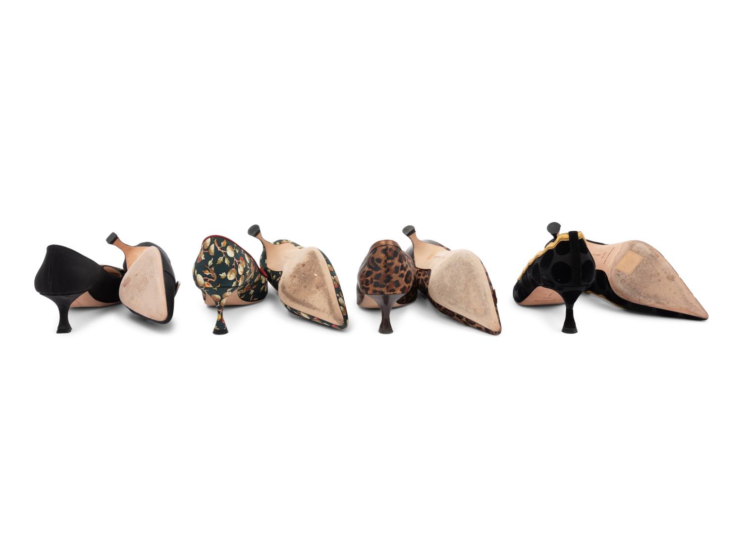 Seven Pairs of Manolo Blahnik Shoes