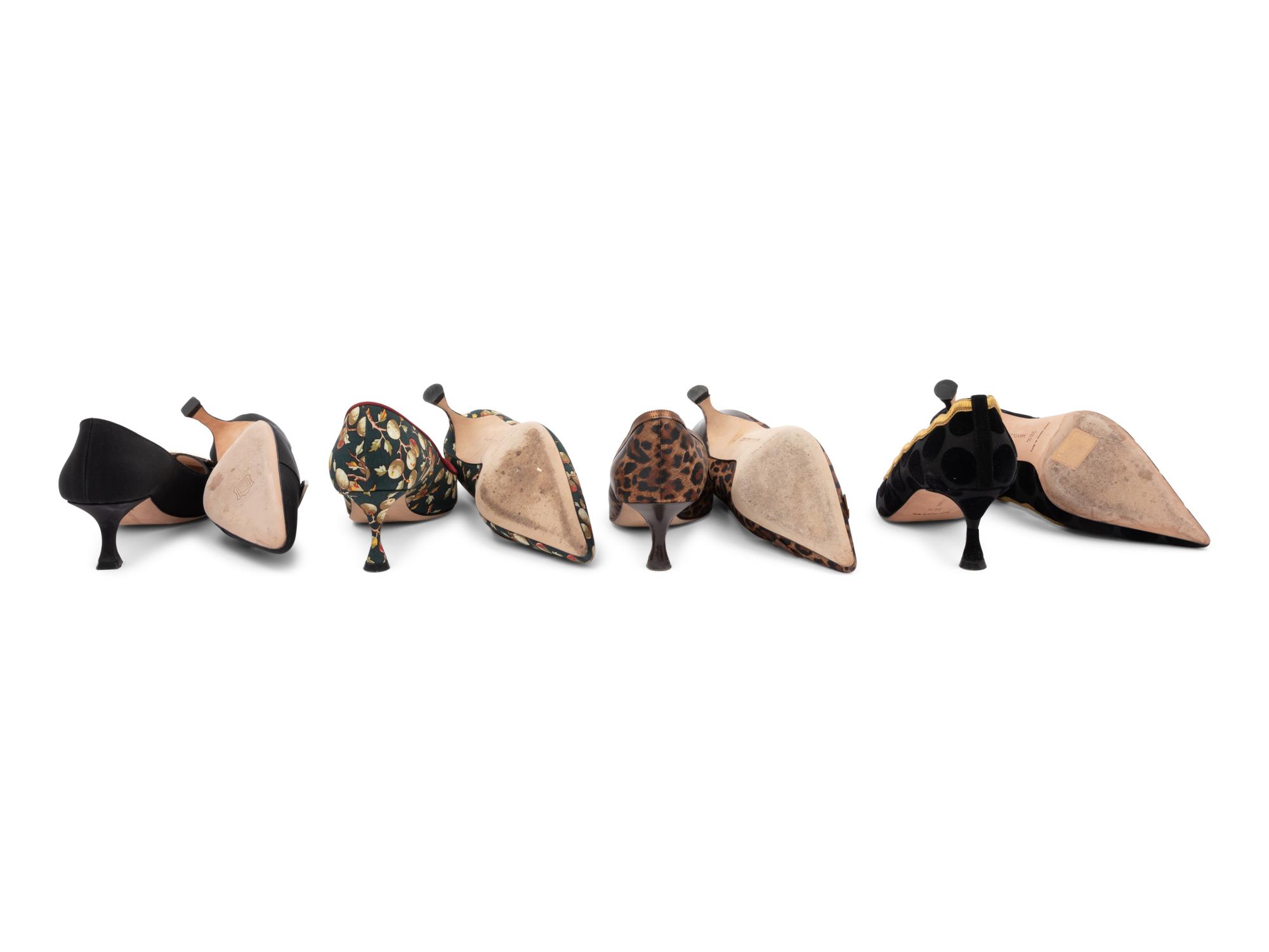 Seven Pairs of Manolo Blahnik Shoes