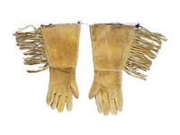 Apsáalooke [Crow] Beaded Hide Gauntlets