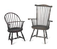 Eleven Miniature Windsor Chairs