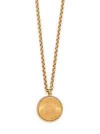 YELLOW GOLD AND US $20 LIBERTY COIN PENDANT/NECKLACE