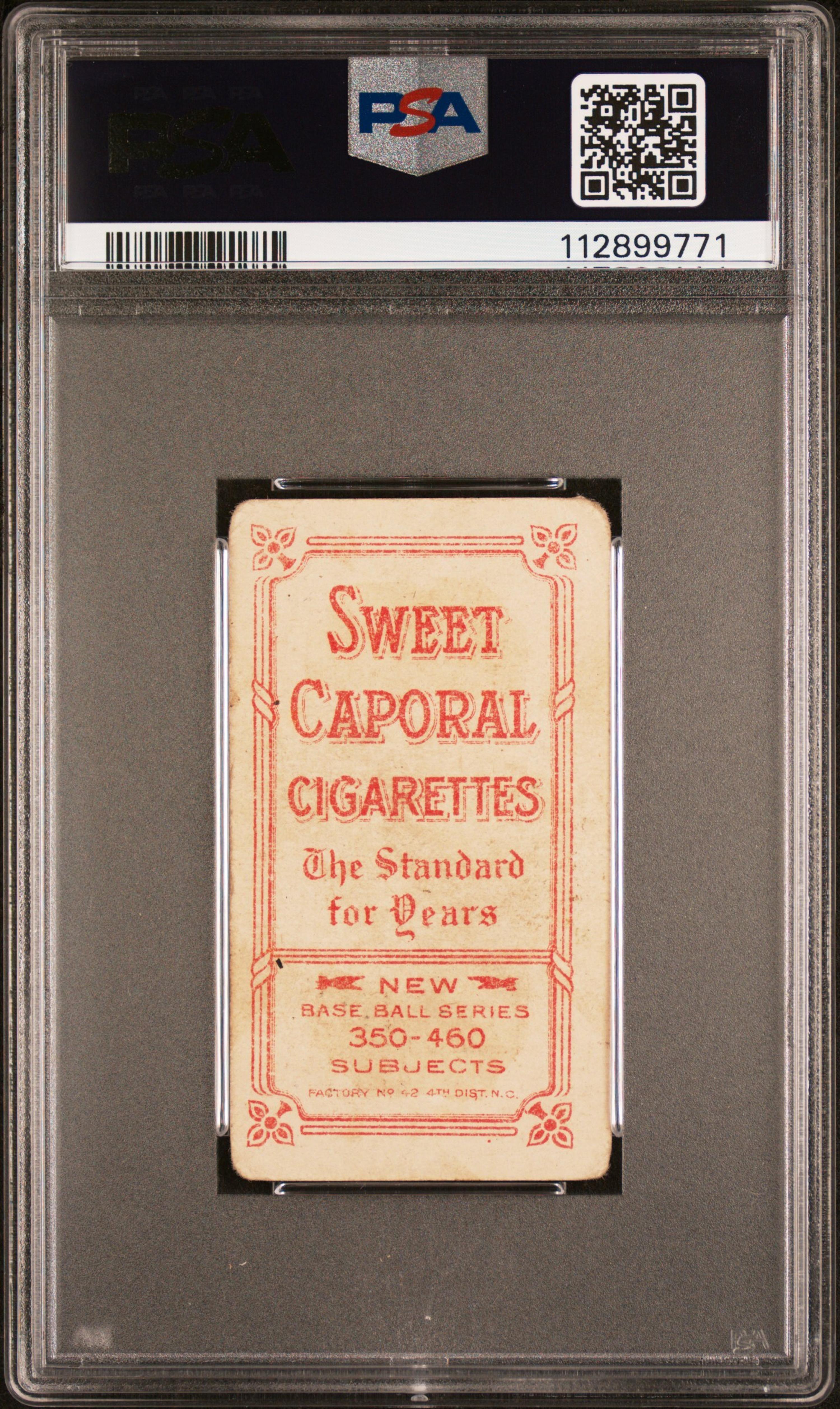 A 1909-11 T206 John McGraw Glove at Hip Baseball Card (Sweet Caporal) (PSA 2 GOOD)