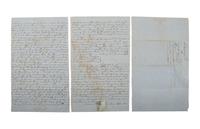 [SLAVERY & ABOLITION]. Manuscript marriage indenture describing the division of enslaved. Macon County, Alabama, 3 May 1852.