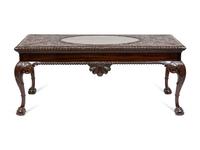 An Irish George III Style Carved Mahogany Console Table