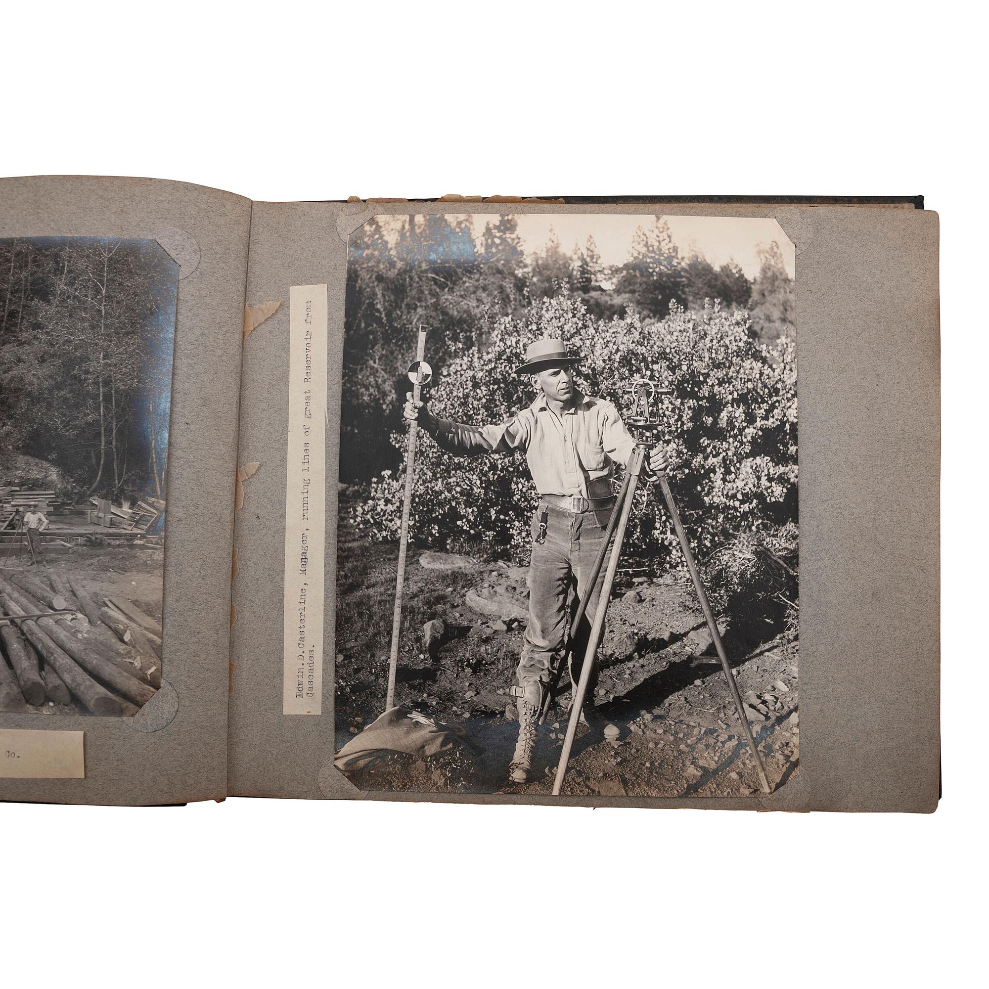[MINING - CALIFORNIA]. Album with photographs of Blue Hog Mine. Butte County, California, n.d.