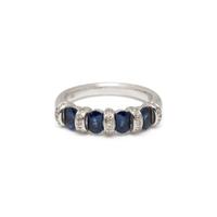 SAPPHIRE AND DIAMOND RING