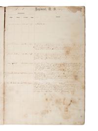 [CIVIL WAR]. Two report books identified to the Maryland 1st Potomac Home Brigade Regiment and 2nd Maryland Infantry.