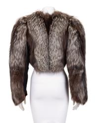 Joannard Freres Silver Fox Fur Cropped Jacket, 1970-80s