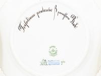 A Set of Fourteen Royal Copenhagen Flora Danica Bread Plates