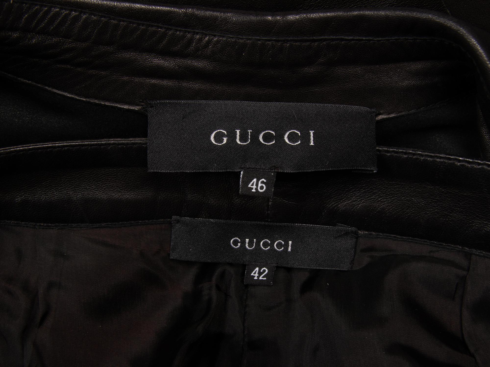 Tom Ford for Gucci, Leather Jacket & Pants