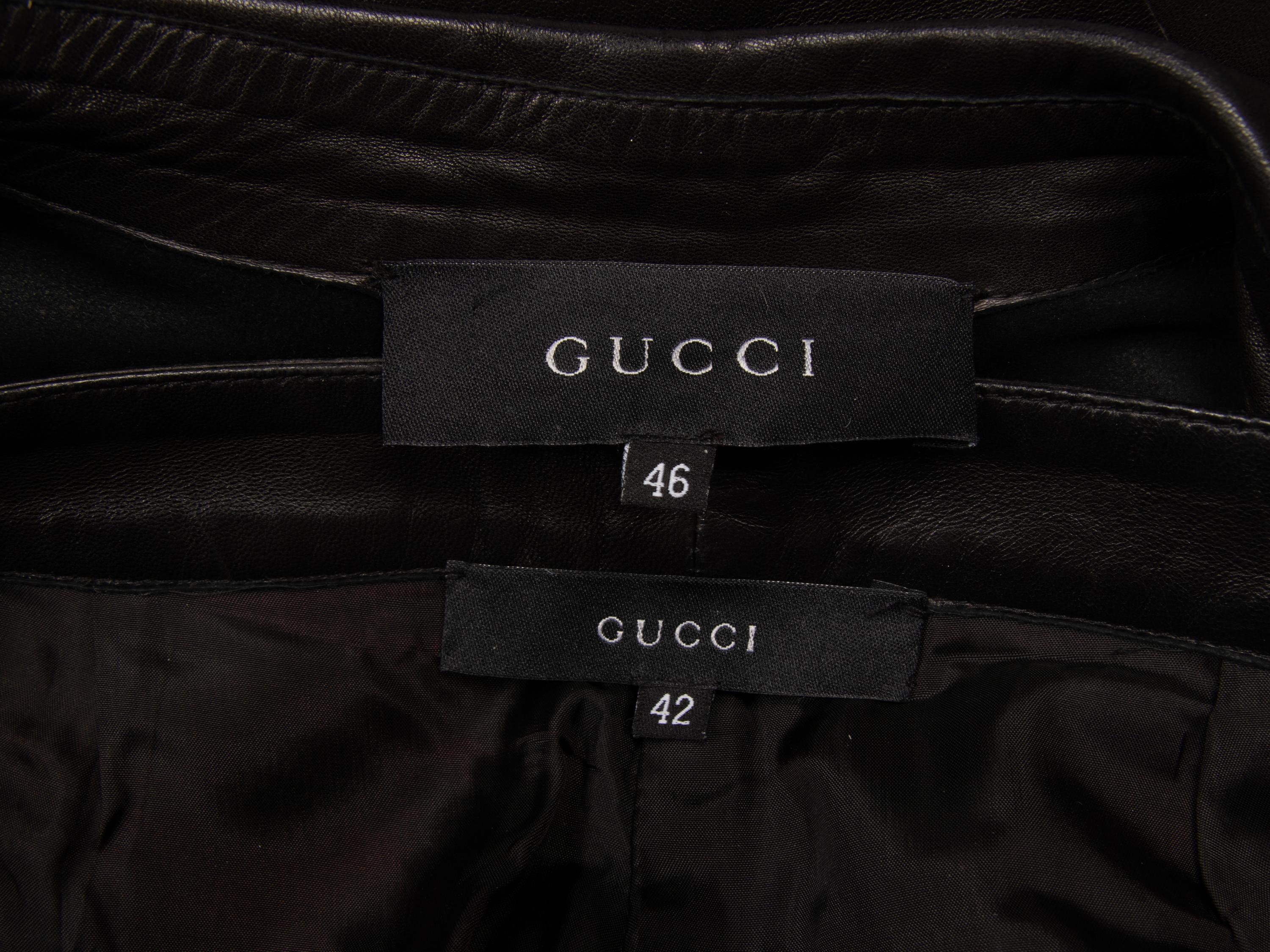 Tom Ford for Gucci, Leather Jacket & Pants