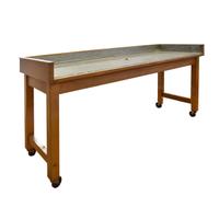 A Table with Zinc Lined Top 72" W x 24" D x 36" H — United States, Circa 1950